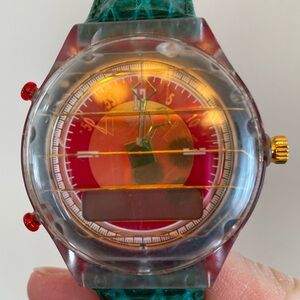 *RARE* Vintage 90s Swatch BeepUp Pager Watch